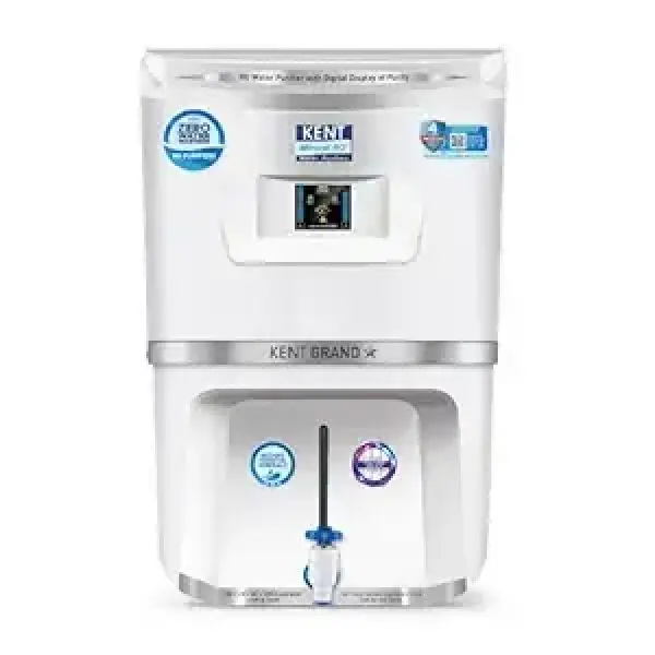 KENT Grand Star RO Water Purifier | 4 Years Free Service | Multiple Purification Process | RO + UV + UF + TDS Control + UV LED Tank | 9L Tank | 20 LP