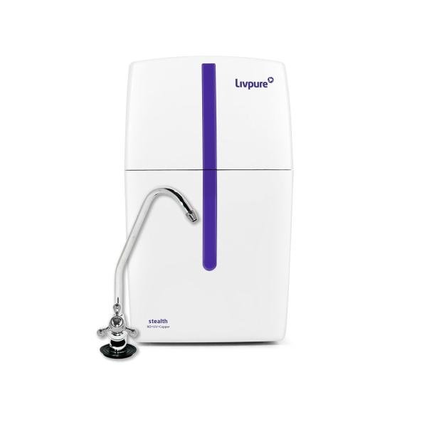 Livpure Stealth Under The Counter Water Purifier, RO+UV 6 Stage Purification Technology, 7L Storage Tank, Sleek And Compact Design