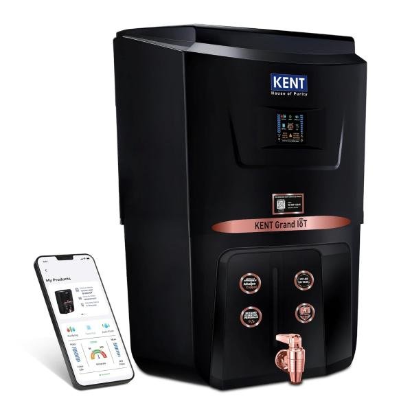 KENT Grand IoT RO Water Purifier| 4 Years Free Service RO+UV+UF+Alk+Cu+TDS Control in Tank | IoT Enabled |