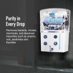 KENT Grand RO Water Purifier | Advanced RO Tech for Sabse Shudh Paani | RO+UF+TDS Control + UV LED Tank | 8L | 20LPH Flow | Ideal for Borewell/Tanker/Municipal Water | Largest Service Network