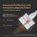 Aquaguard Aspire Lumino Beige 2X RO+UV Active Copper Alkaline Stainless Steel WQI Water Purifier | 2 Year Filter Life | With Mega Sediment Filter