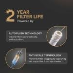 Aquaguard Aspire Lumino Beige 2X RO+UV Active Copper Alkaline Stainless Steel WQI Water Purifier | 2 Year Filter Life | With Mega Sediment Filter