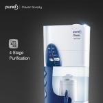 Pureit Classic 23 L Gravity Based Water Purifier | Activated Carbon Filtration | No Electricity Required | Multi-Stage Purification: