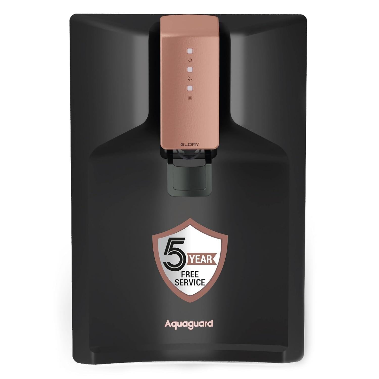 Aquaguard Glory WS RO+UV+UF+5YF Service Water Purifier | 5 Year Free Service Plan | 6.2 Liter l10 Stage Purification | India's No.1 Purifier* | Suitable for all water sources