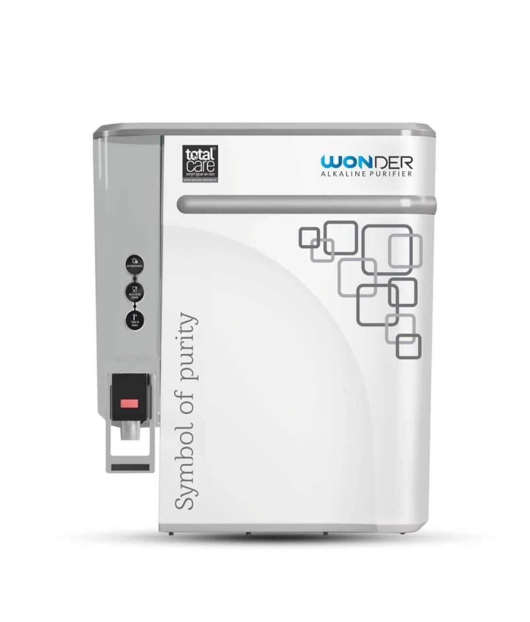 Total Care RO System Wonder Alkaline For Home (Domestic Purpose)RO + Alkaline + TDS Controller Wallmounted/Table Top Domestic RO System