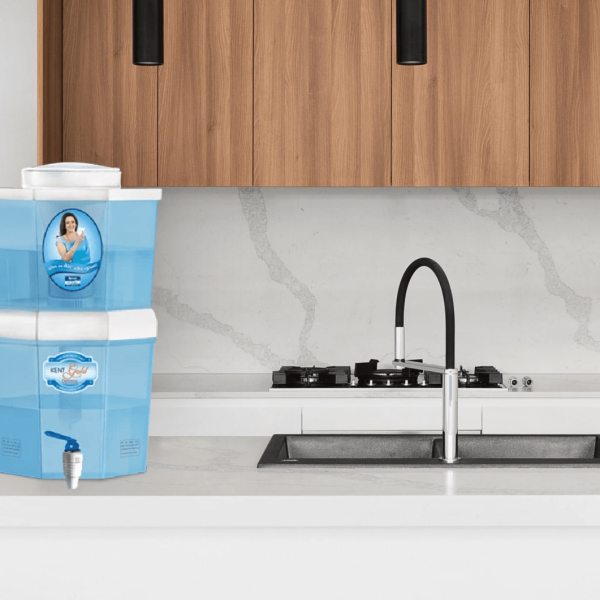 KENT Gold Optima (11016) 10 L Gravity Based + UF Water Purifier (White, Blue)