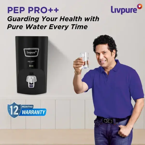 LIVPURE LIV-PEP-PRO-PLUS+ BLACK 7 L RO + UV + UF