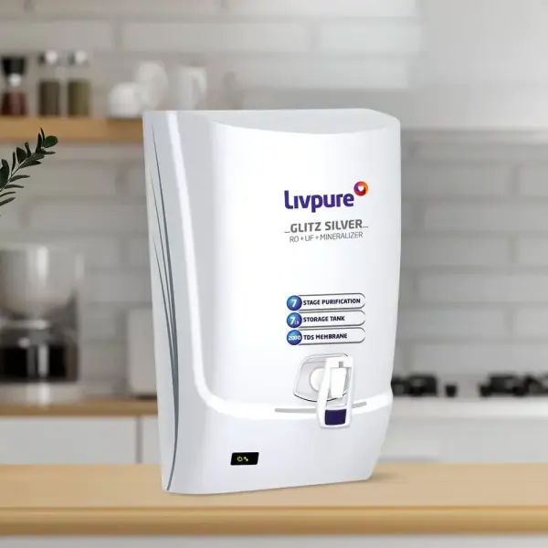 livpure ro uf Glitz Silver Water Purifier