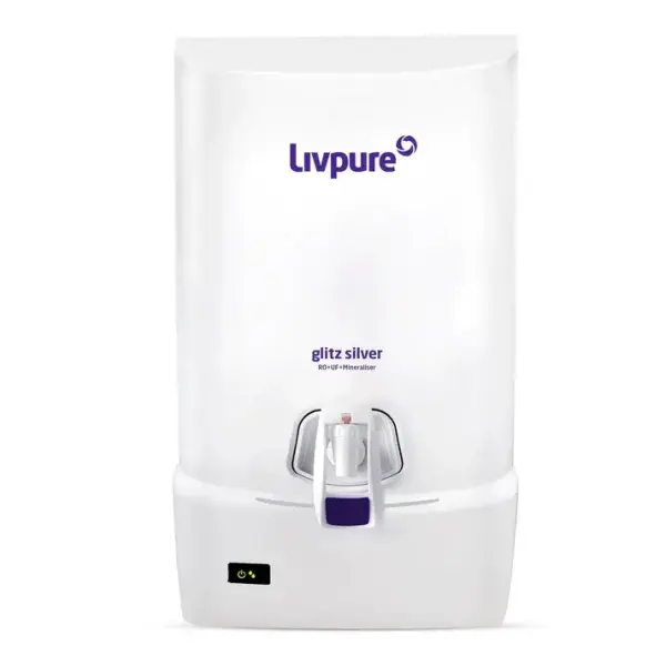 livpure ro uf Glitz Silver Water Purifier
