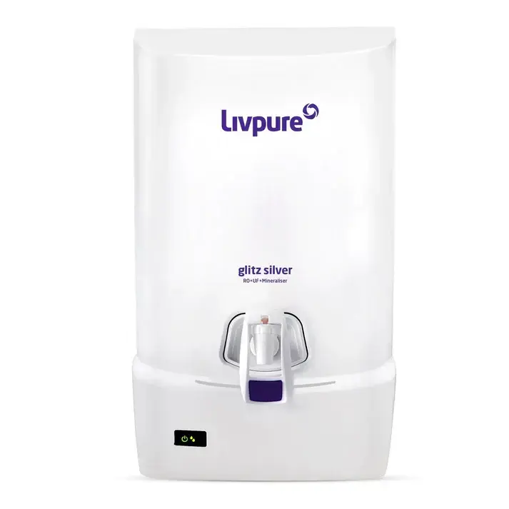 livpure ro uf Glitz Silver Water Purifier