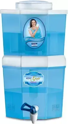 KENT Gold Optima (11016) 10 L Gravity Based + UF Water Purifier (White, Blue)