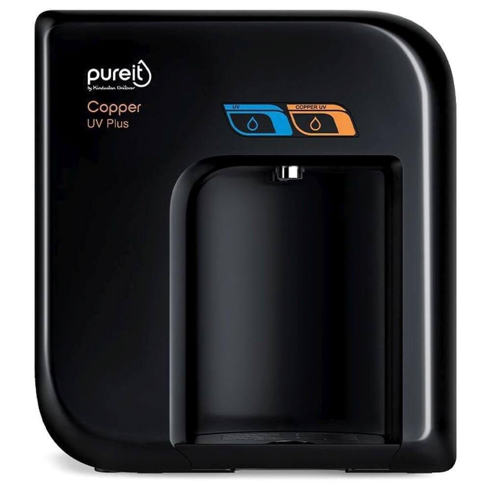Hindustan Unilever Pureit WCUV500, Copper UV Plus Water Purifier,Advanced 4 Stage Purification, Mineral Essence Technology, Black
