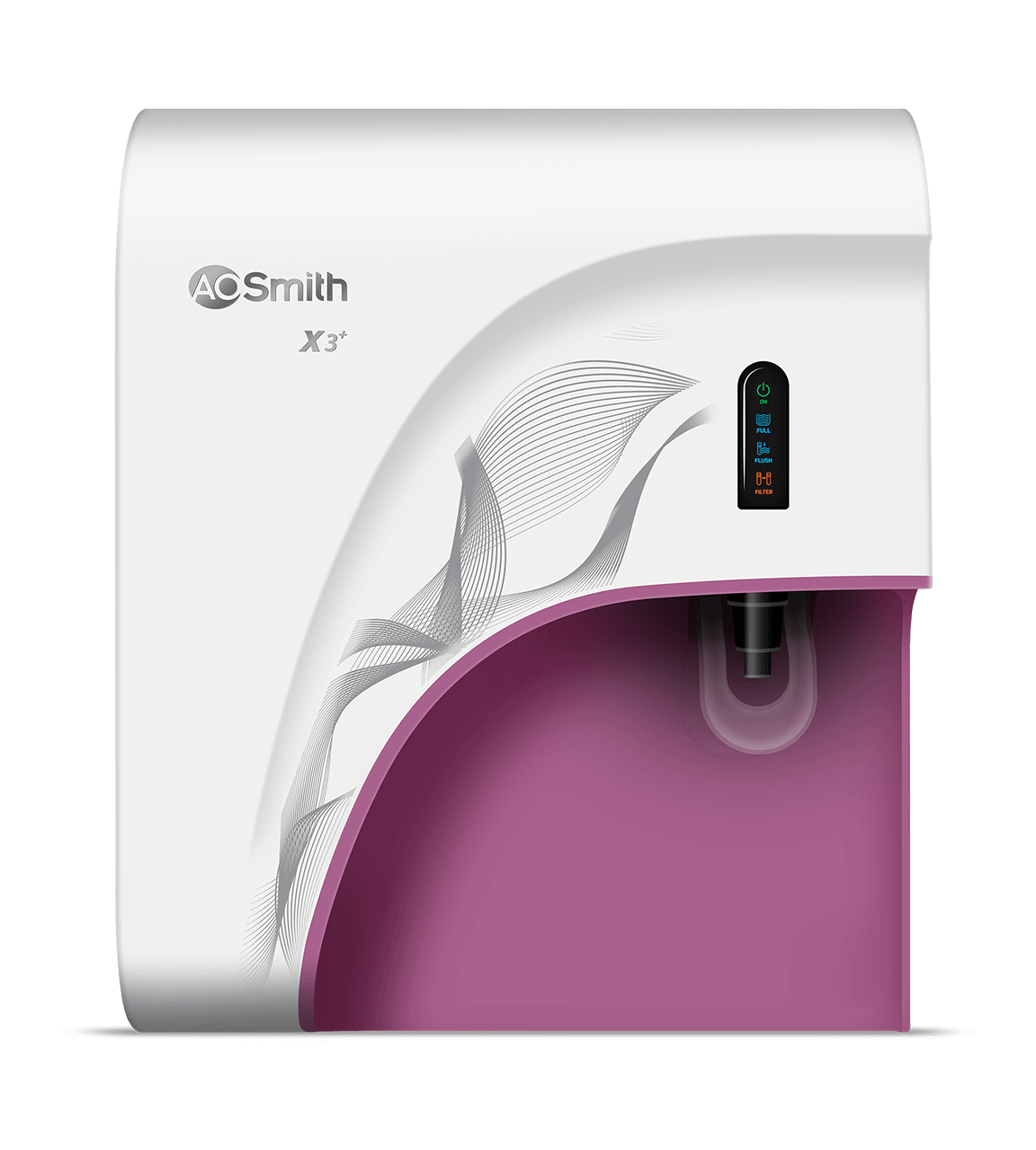 AO Smith X3+ Water Purifier, 9 Liter ,reverse_osmosis, White