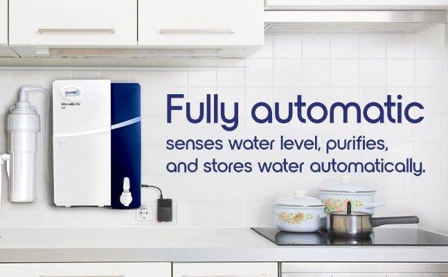 Pureit Marvella, 4 Litres, UV Water Purifier, UV with Advance Alert System, Sediment Filter, Activated Carbon Filter, White